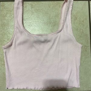 pink forever 21 cropped tank top